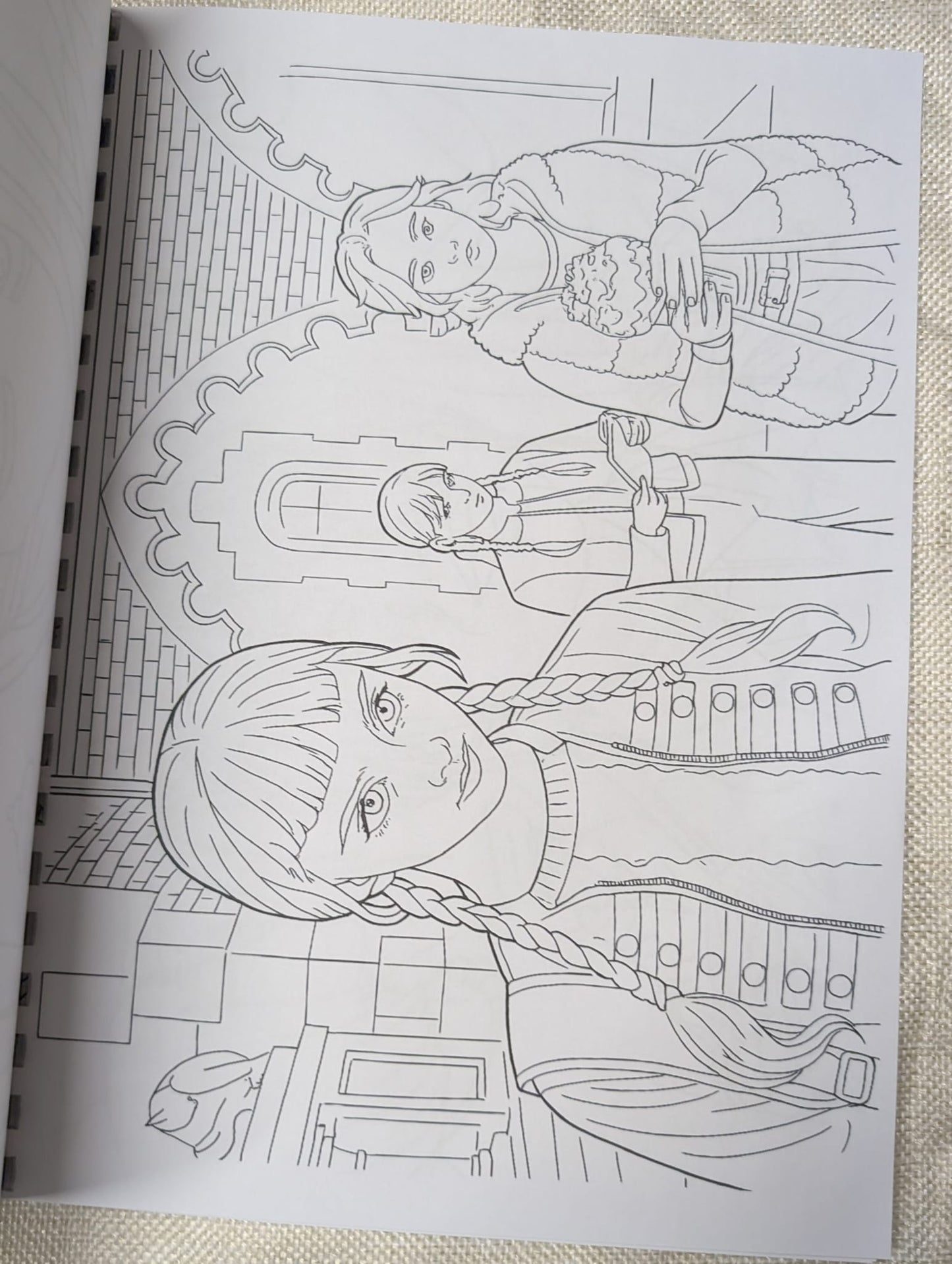 Wednesday Colouring Book